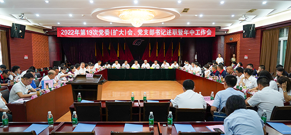 綿陽機(jī)場召開2022年第19次黨委（擴(kuò)大）會、黨支部書記述職暨年中工作會.jpg